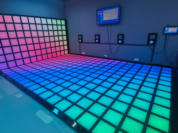 Jumping LED light Grid